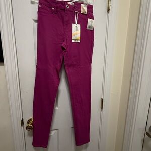 YMI hyperstretch skinny pants M Brose Magenta NWT